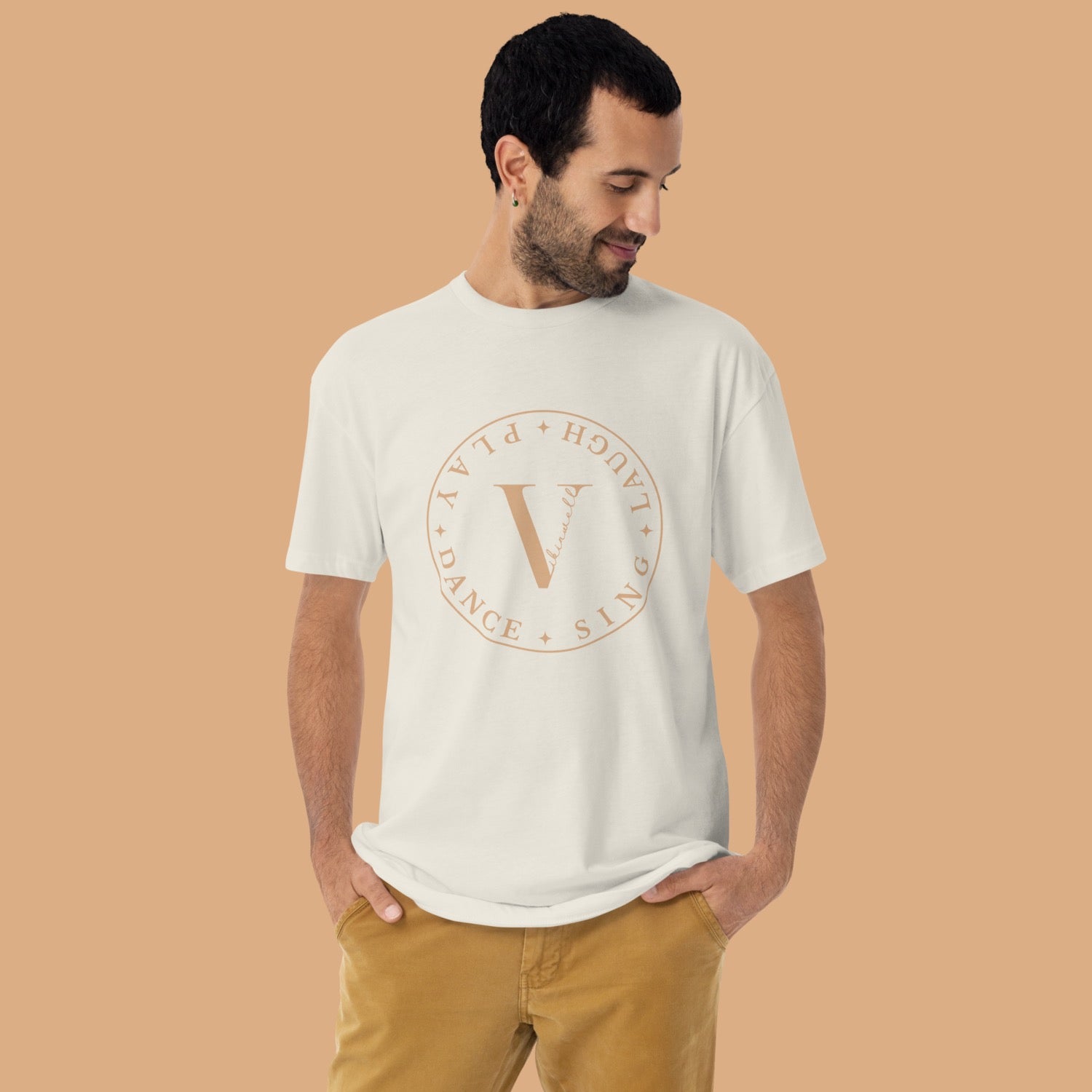 DSLP Sustainable Vibinwell T-Shirt - Gold Logo Front