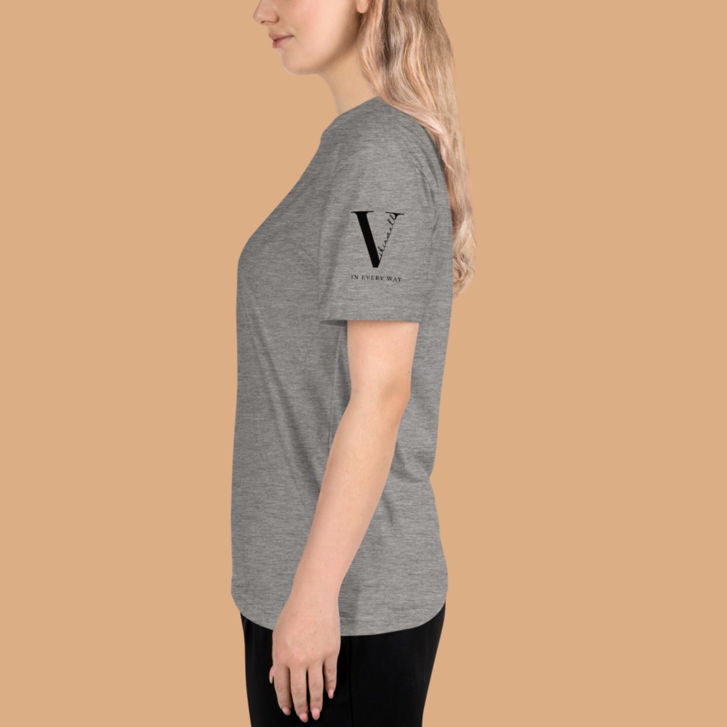 Original Sustainable Vibinwell T-Shirt - Black Logo Left Sleeve