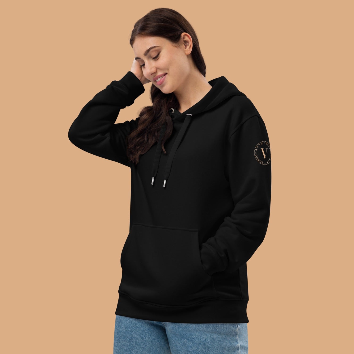 DSLP Vibinwell Premium Eco Hoodie - Gold Logo Left Sleeve