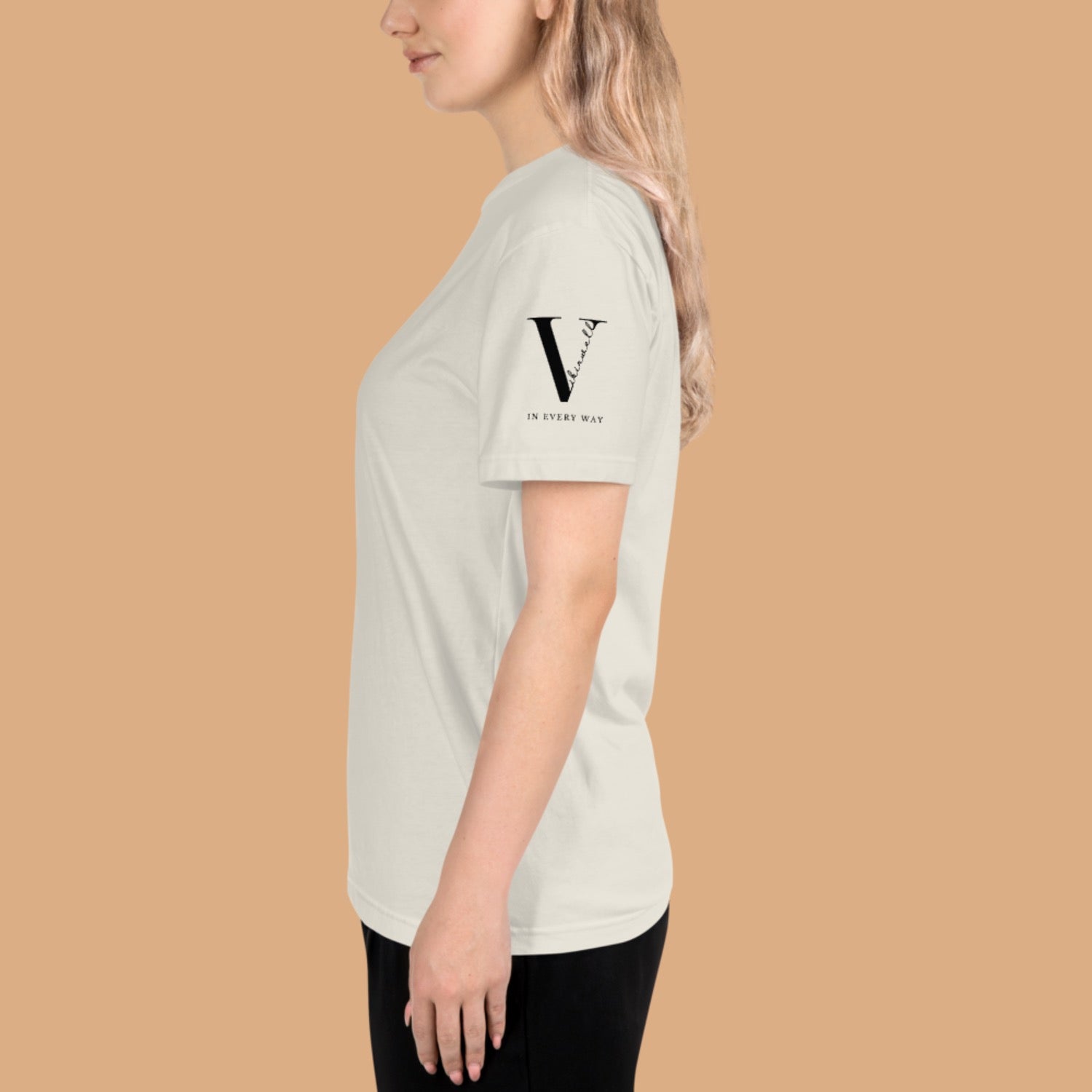 Original Sustainable Vibinwell T-Shirt - Black Logo Left Sleeve